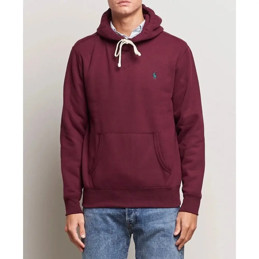 Polo Ralph Lauren The RL Fleece Hoodie in Burgundy Size XXL